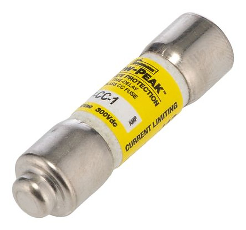 Eaton 1A T Melamine Cartridge Fuse, 10 x 38 mm