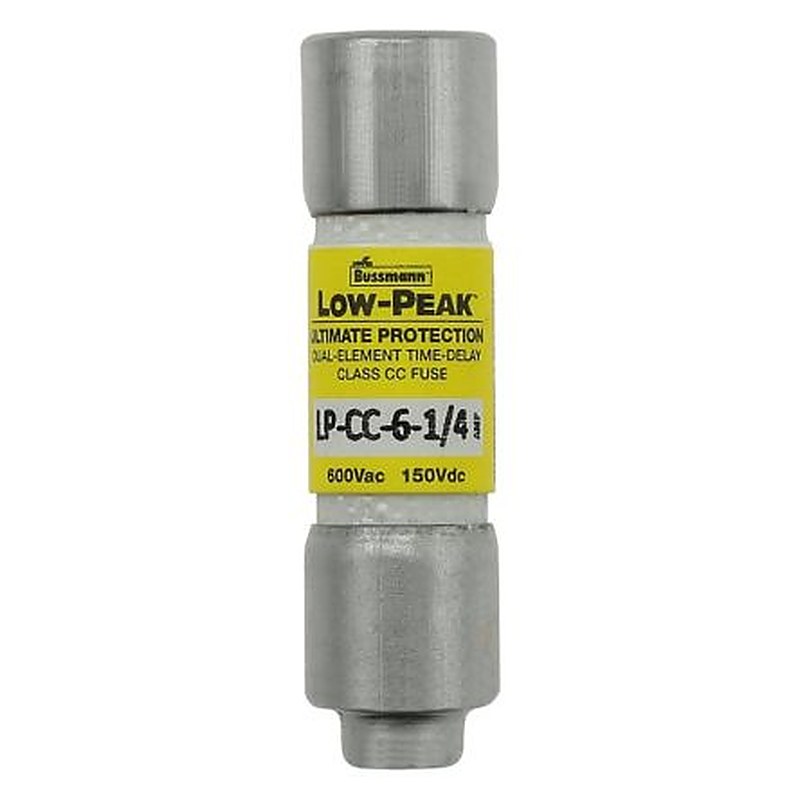 Eaton 6.25A T Melamine Cartridge Fuse, 1.5 x 0.41 in