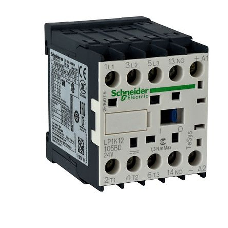 Schneider Electric TeSyS K Contactor, 24V dc Coil, 3-Pole, 9 A 24V dc, 3 NO, 690V ac
