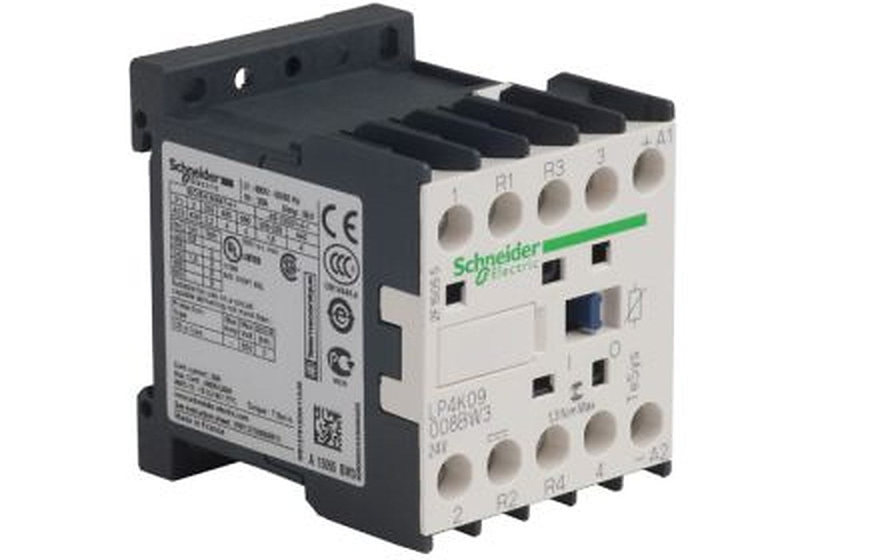 Schneider Electric TeSyS K Contactor, 24V Coil, 4-Pole, 1.8 W 24V, 2 NO/2 NC