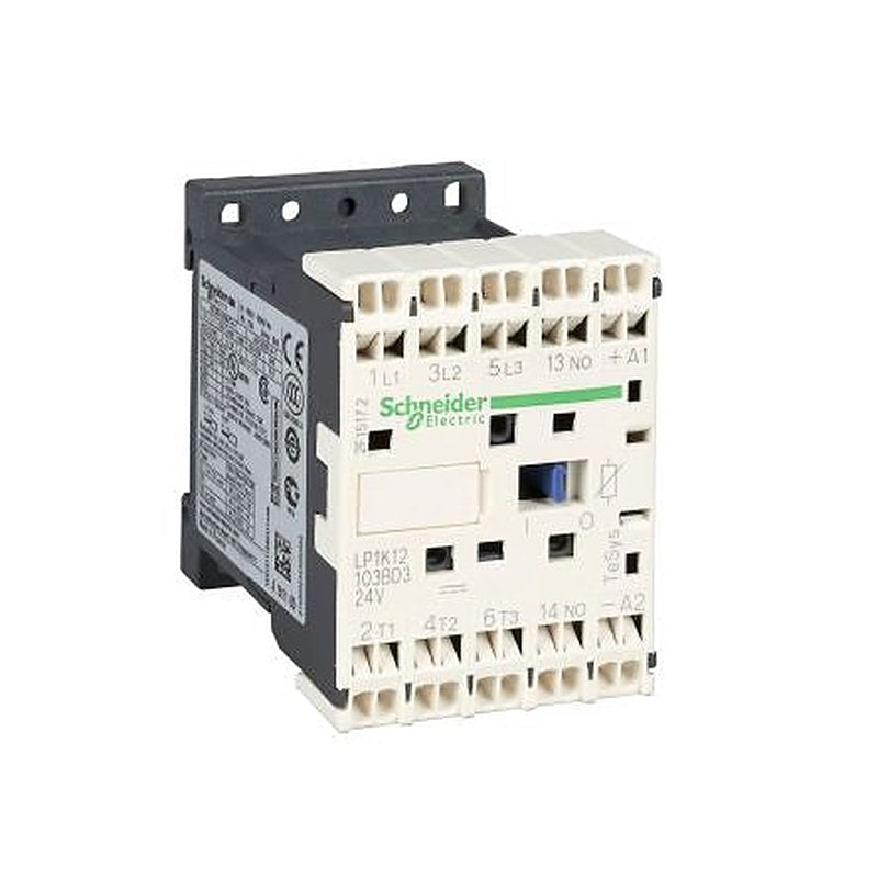 Schneider Electric TeSyS K Contactor, 24V dc Coil, 3-Pole, 9 A, 1.8 W, 1 NO, 690V