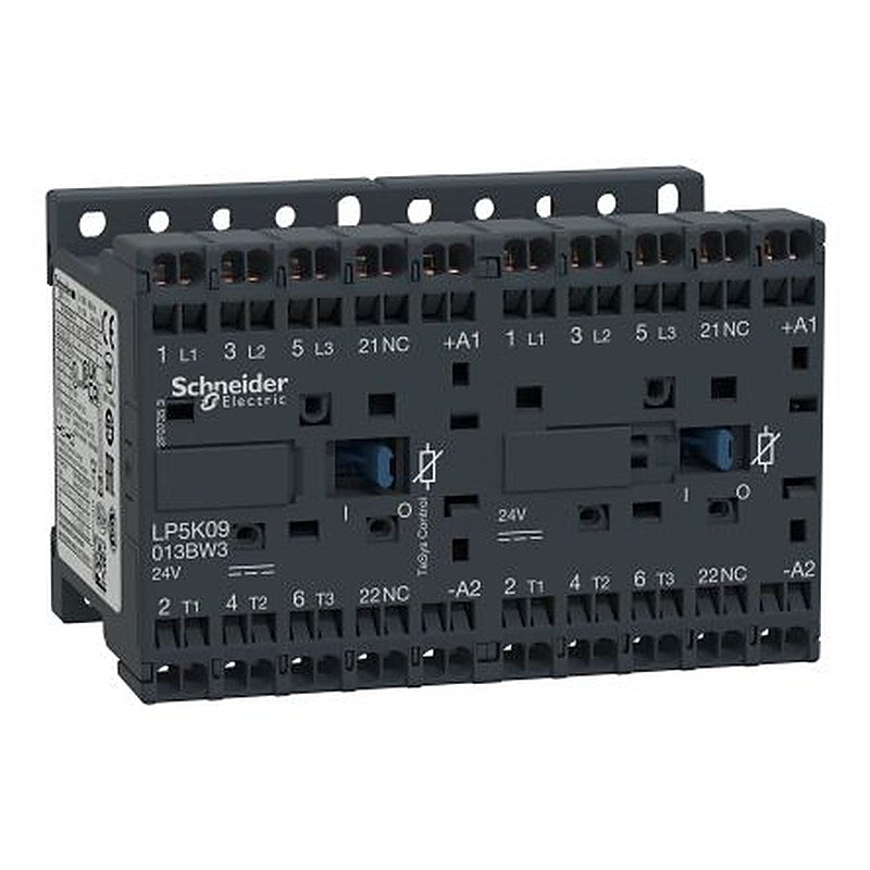 Schneider Electric TeSyS K Contactor, 24V dc Coil, 3-Pole, 20 A, 4 kW 24V dc, 3 NO, 690V ac