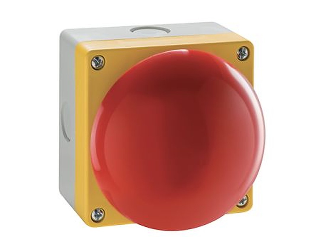 Lovato LP9 Series Push Button Switch, Panel, 94 x 94 mm Cutout, SPDT, IP65 5 V ac