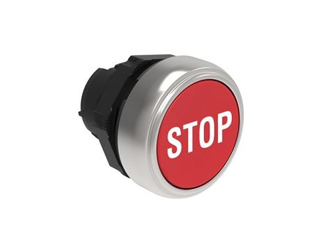 Lovato Platinum Series Red Spring Return Push Button Head, 22 mm Cutout, IP67, IP66, IP69K
