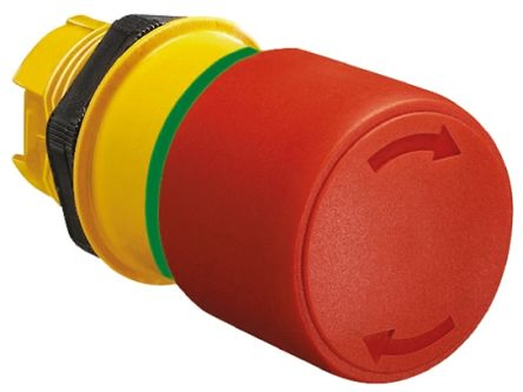 Lovato Platinum Series Twist Release Emergency Stop Push Button, 22 mm Cutout, IP67, IP69K, IP66