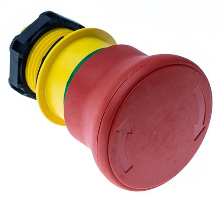 Lovato Platinum Series Turn to Release Emergency Stop Push Button, 22 mm Cutout, IP66, IP67, IP69K