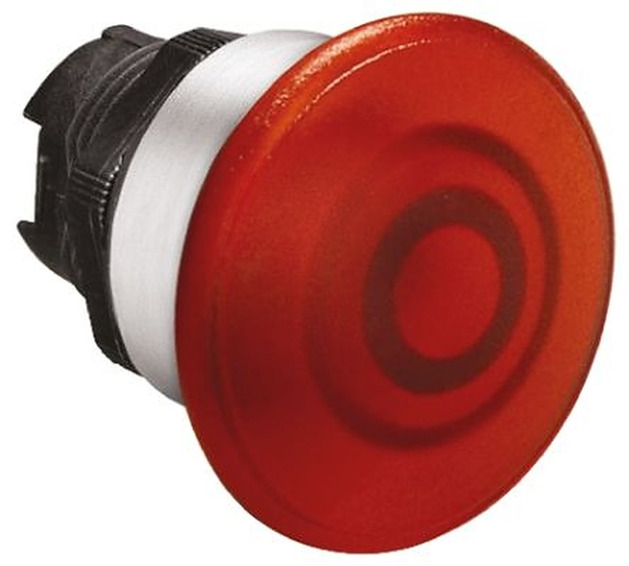 Lovato Platinum Series Red Spring Return Push Button Head, 22 mm Cutout, IP69K, IP67, IP66