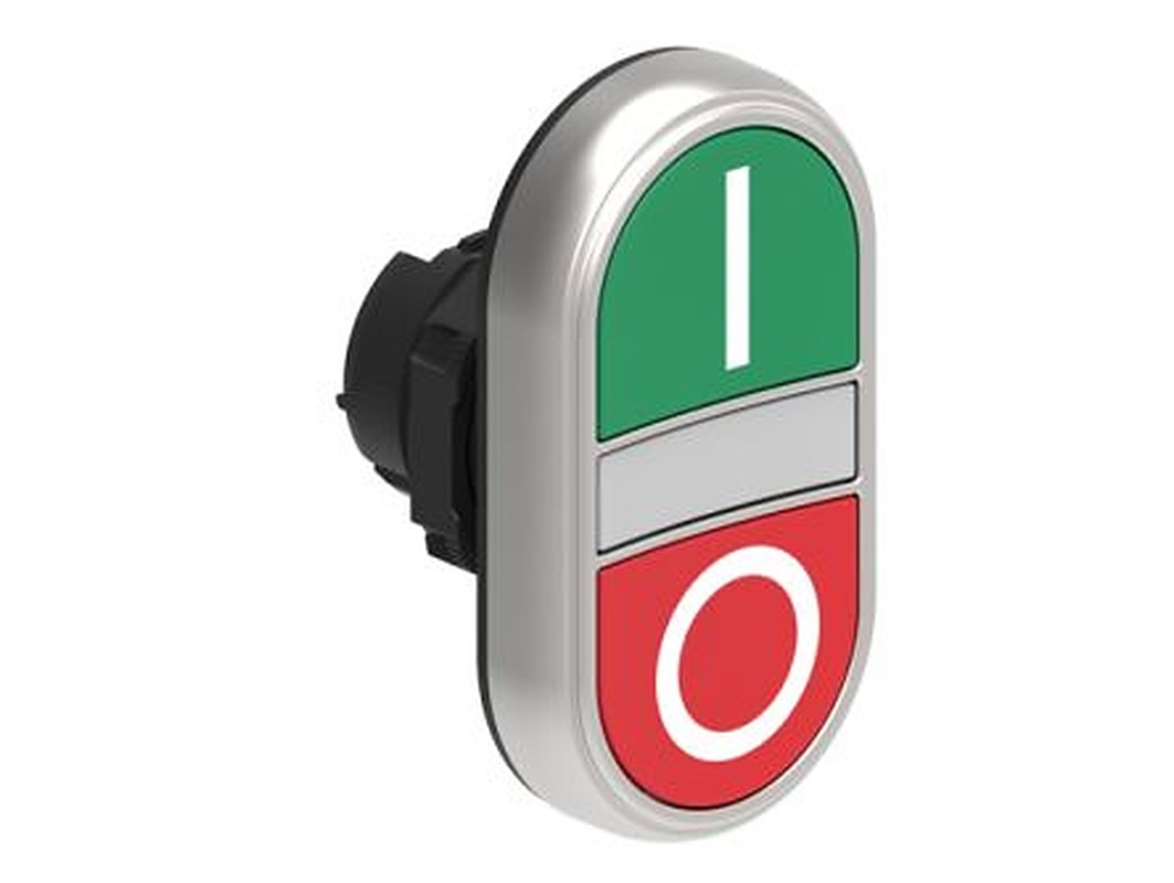 Lovato LPCBL71 Series Red, Green Spring Return Push Button Switch, 22 mm Cutout, IP69K, IP66, IP67