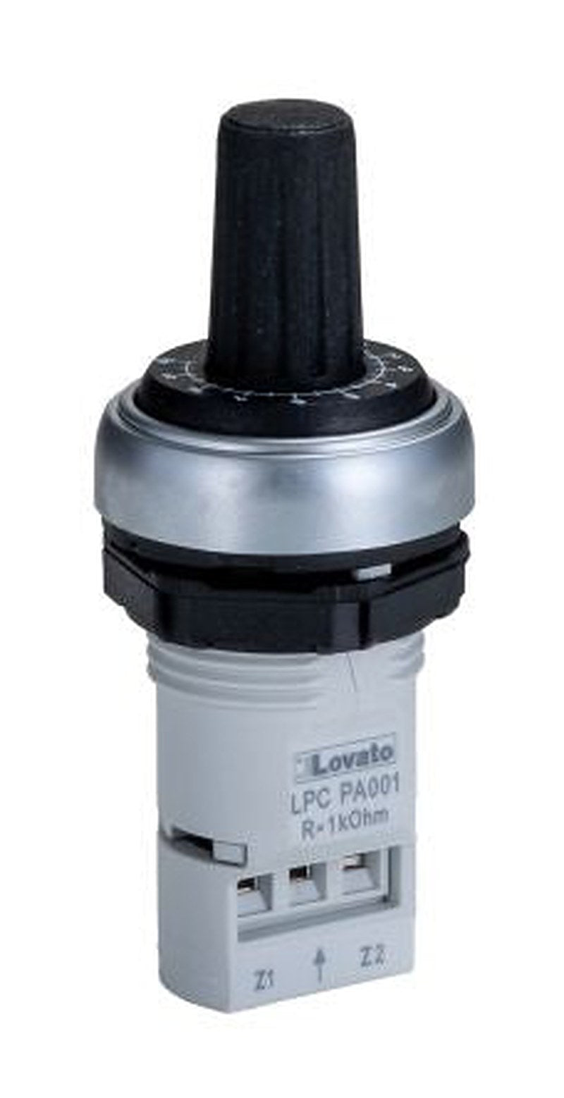 Lovato LPCP 1 kΩ Rotary Potentiometer 1-Turns 1-Gang Panel, LPCPA001