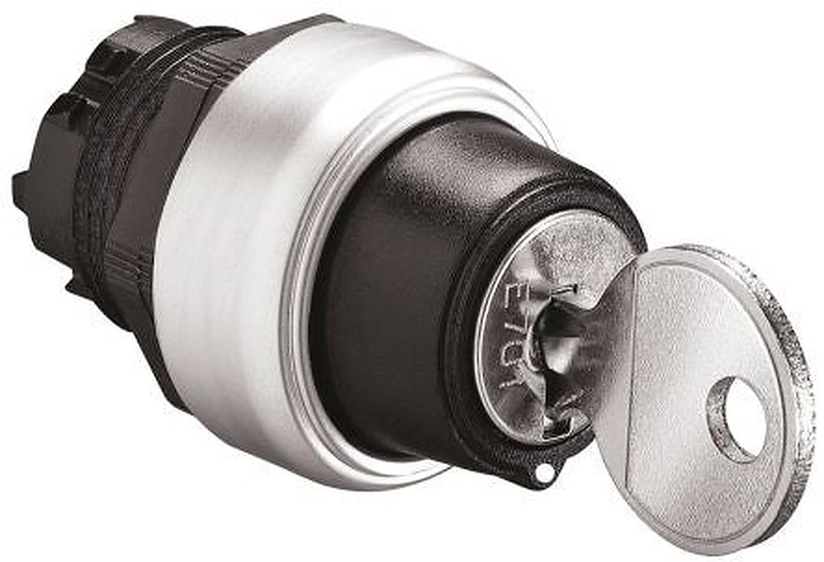 Lovato Platinum 3-position Key Switch Head, Spring Return to Centre, 22 mm Cutout