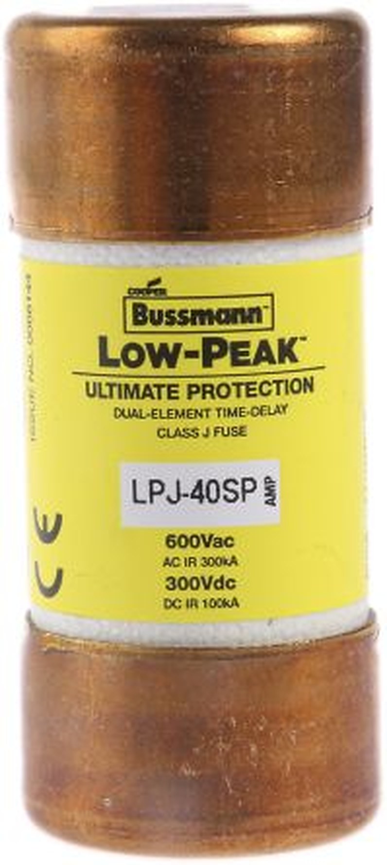 Eaton 40A T Cartridge Fuse, 25 x 60 mm
