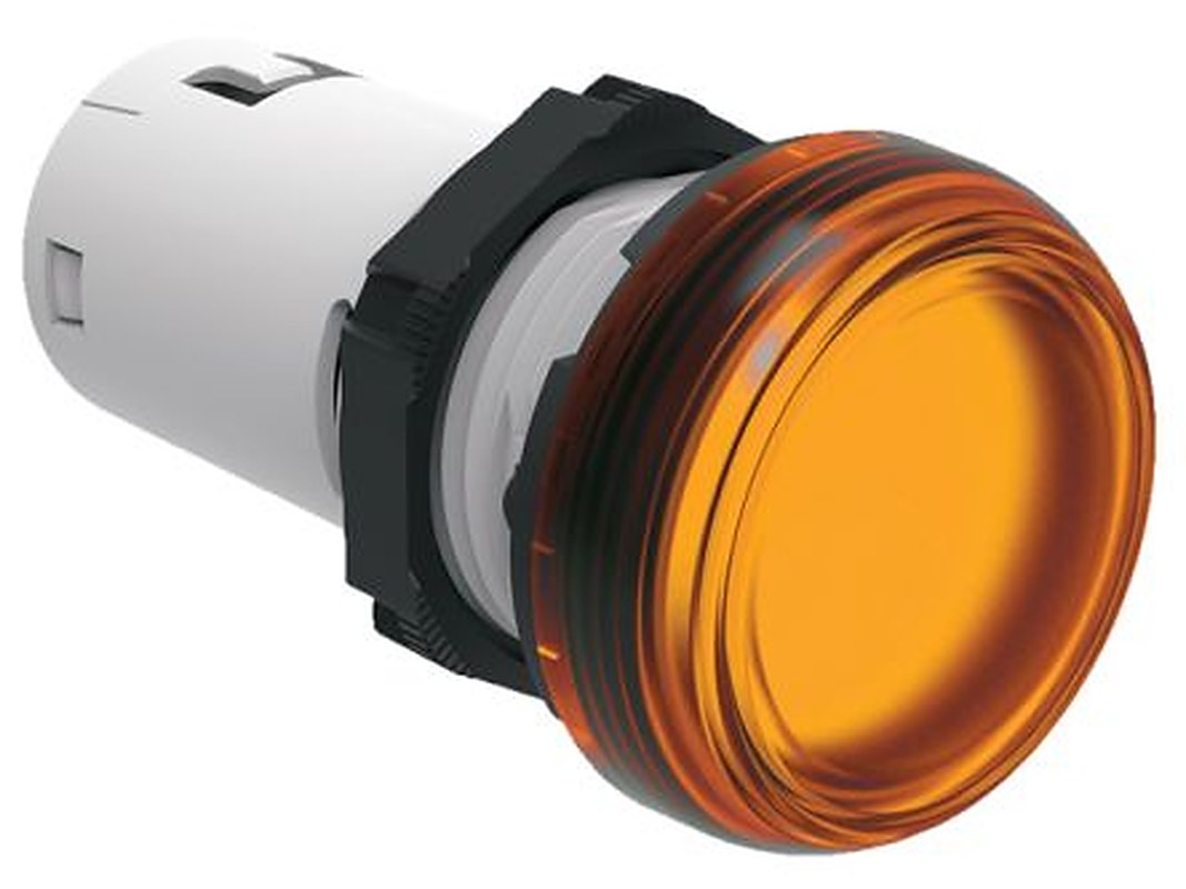 Lovato, LPML, Ring Orange LED Pilot Light, 22 mm Cutout, IP66, IP69K, IP67, Round, 120V