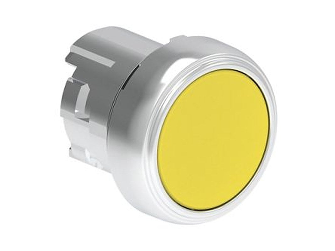 Lovato Platinum Series Yellow Spring Return Push Button Head, 22.5 mm Cutout, IP69K, IP66, IP67