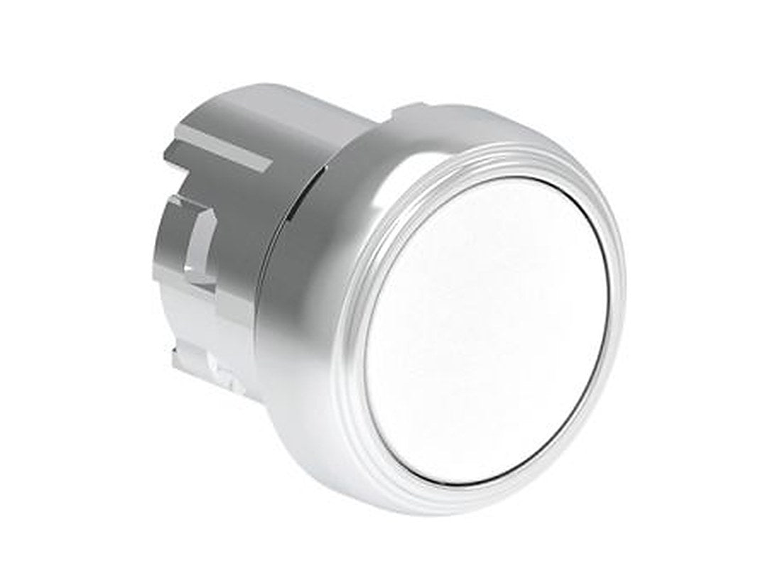 Lovato Platinum Series White Spring Return Push Button Head, 22.5 mm Cutout, IP66, IP69K, IP67, CSA, IEC, BS, EN, UL