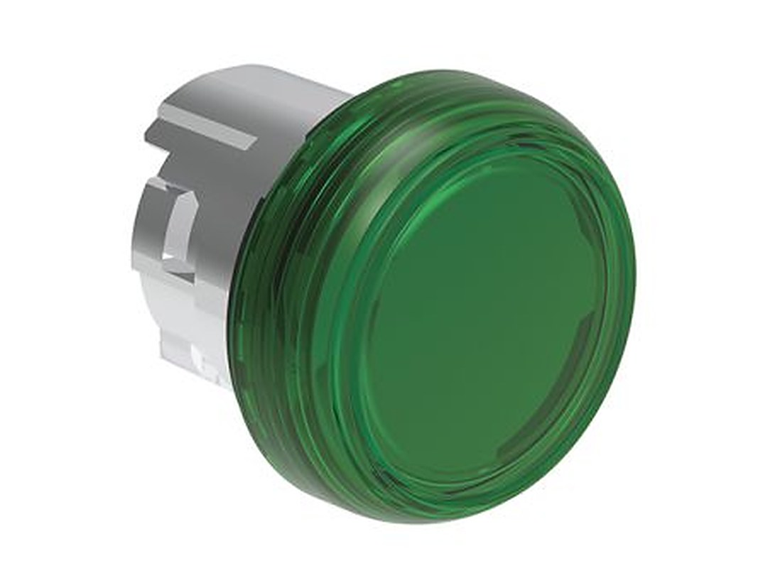 Lovato Platinum Series Green Push Button Head, 29.5 mm Cutout, IP69K, IP66, IP67
