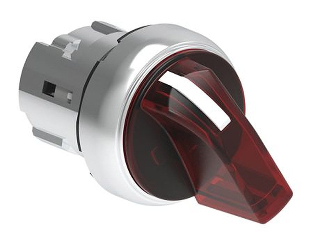 Lovato LPSSL12 Series 2 Position Selector Switch Head, 29.5 mm Cutout, Red Handle, IP66