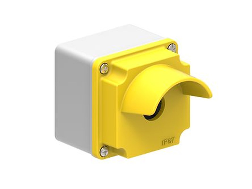 Lovato Yellow Metal LPZM Enclosure - 1 Hole 22 mm Diameter