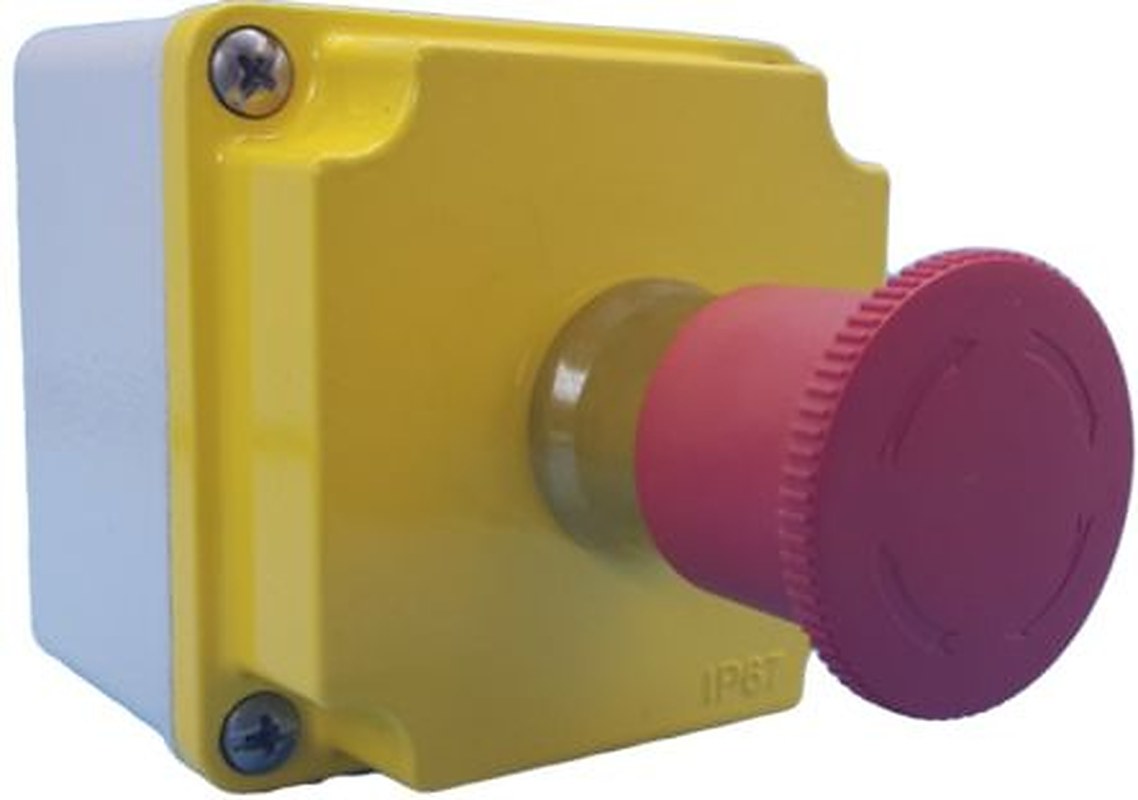 Lovato LPZM Series Emergency Stop Push Button, Surface, NC, IP67, IP66