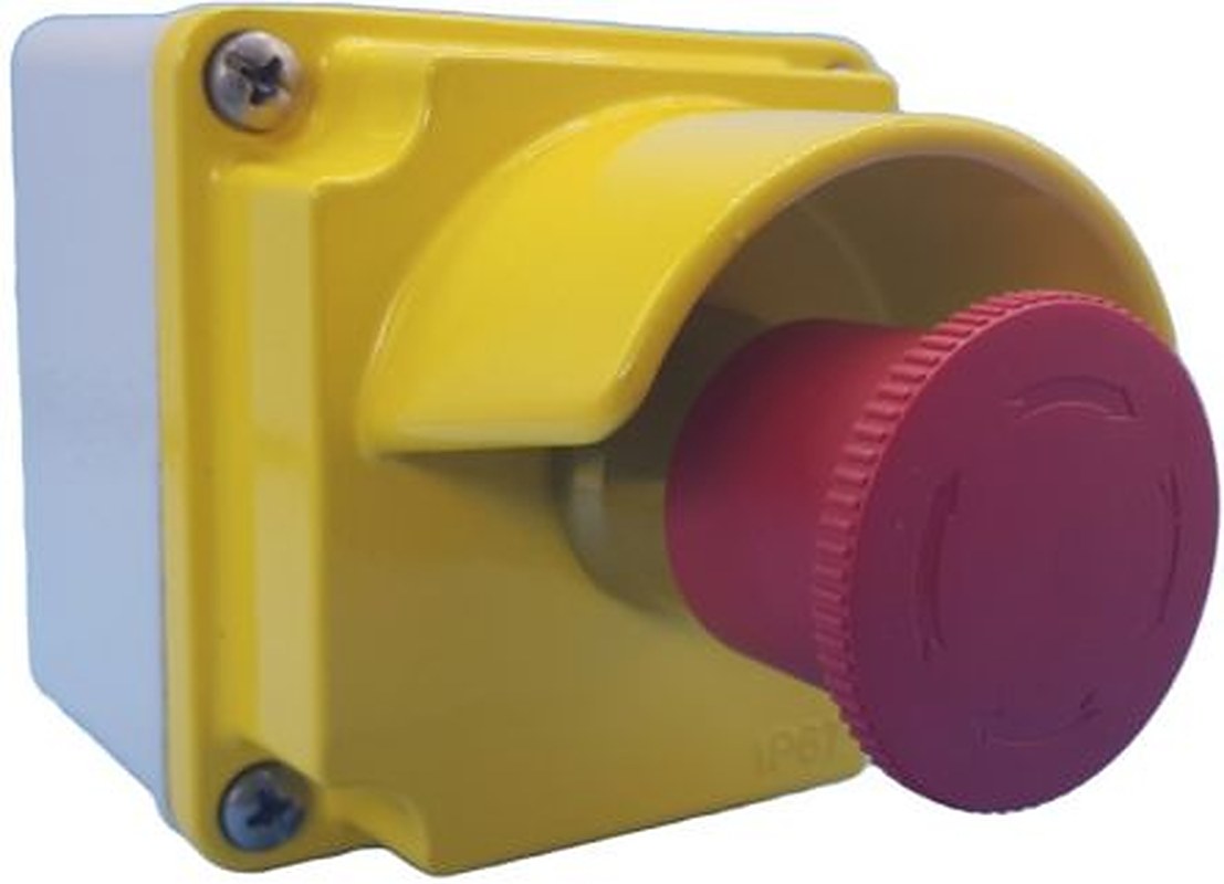 Lovato LPZM Series Emergency Stop Push Button, Surface, 21 mm Cutout, NC, IP67, IP66