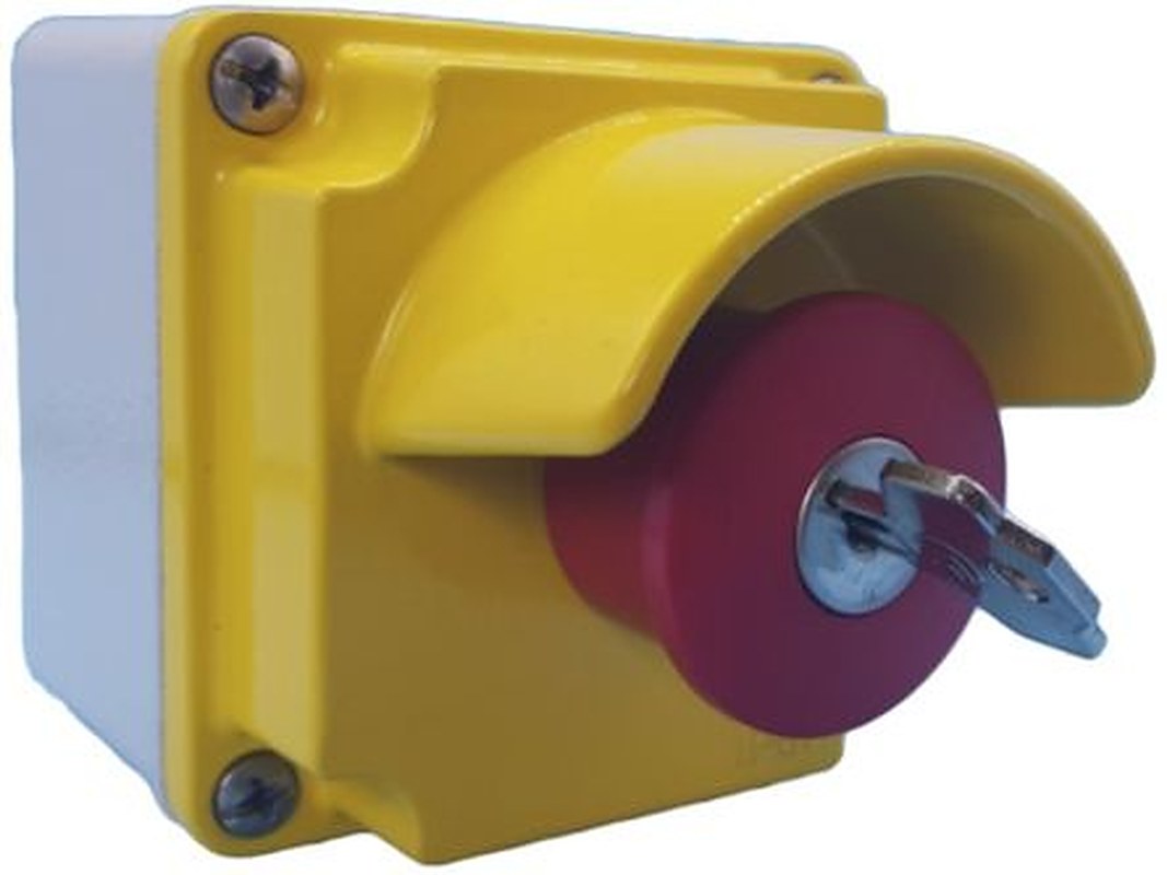 Lovato LPZM Series Twist Reset Emergency Stop Push Button, Surface, 21 mm Cutout, NC, IP66, IP67