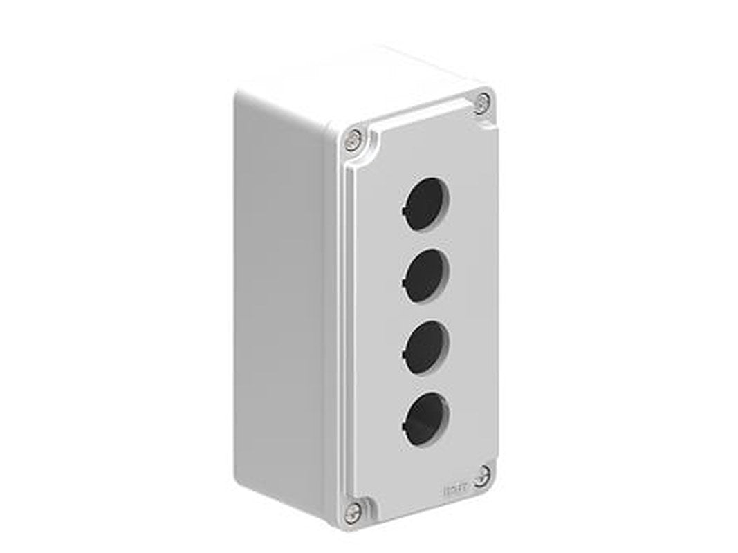 Lovato Grey Metal LPZM Enclosure - 4 Hole 22 mm Diameter