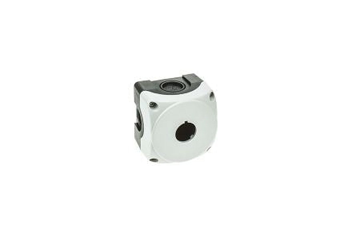 Lovato Grey Plastic Platinum Push Button Enclosure - 1 Hole 22 mm Diameter