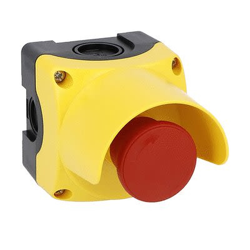 Lovato Turn to Release Control Station Switch, Polycarbonate, Yellow, IP66, IP67, IP69K