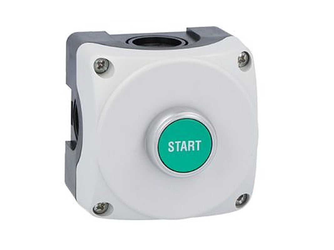 Lovato Control Station Switch - NO, Polycarbonate, Green, IP66, IP67, IP69K
