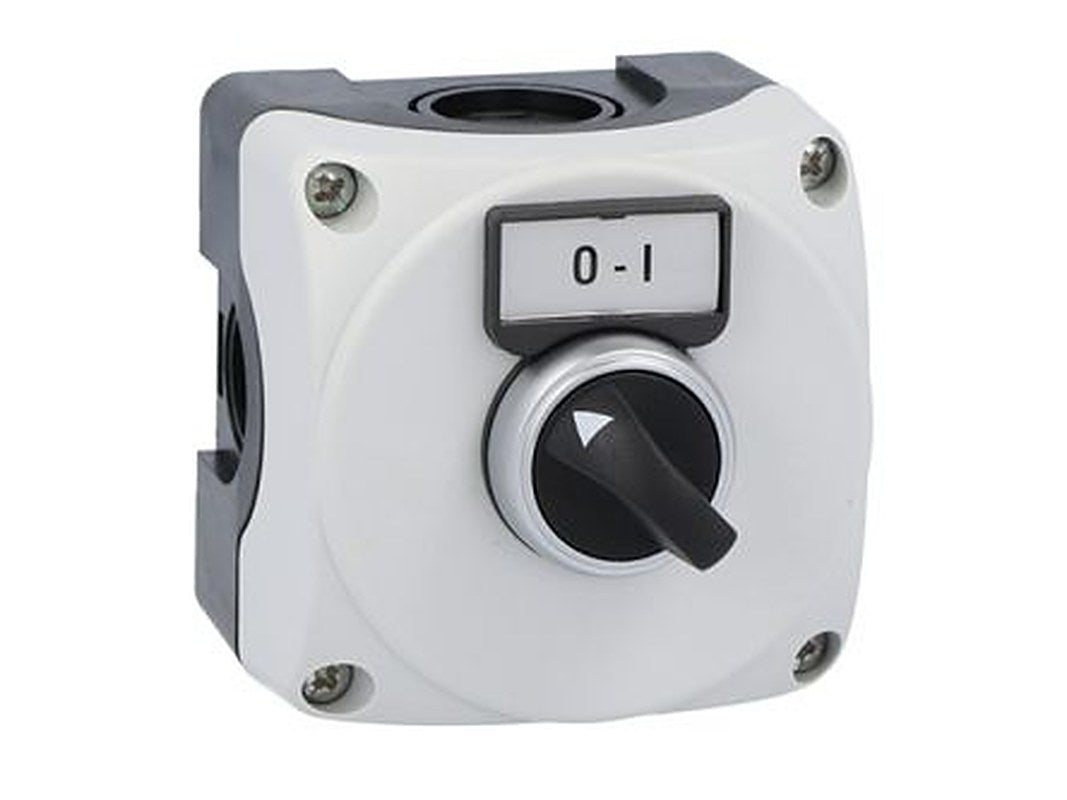 Lovato Control Station Switch - NO, Polycarbonate, Grey, O/I, IP66, IP67, IP69K