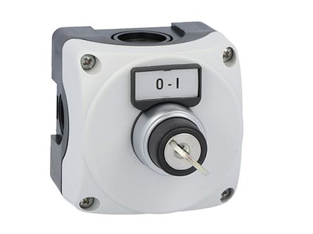 Lovato Control Station Switch - NO, Polycarbonate, Grey, O/I, IP66, IP67, IP69K
