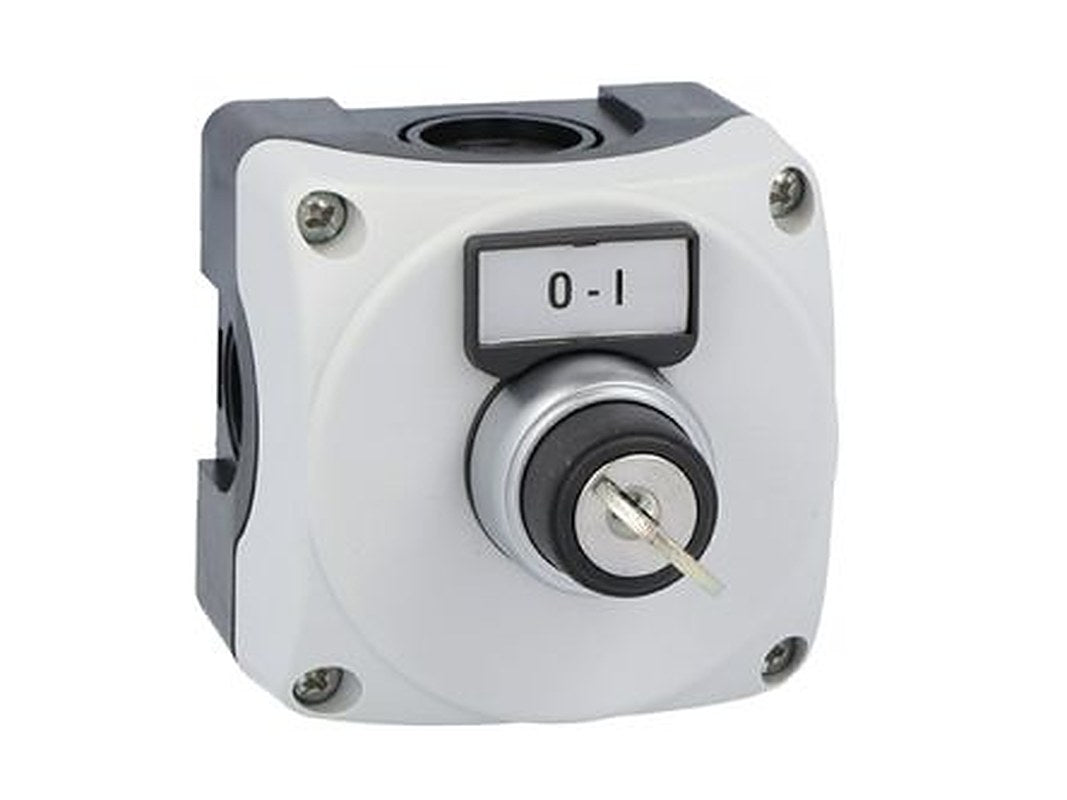Lovato Control Station Switch - 1 NO/1 NC, Polycarbonate, Grey, O/I, IP66, IP67, IP69K
