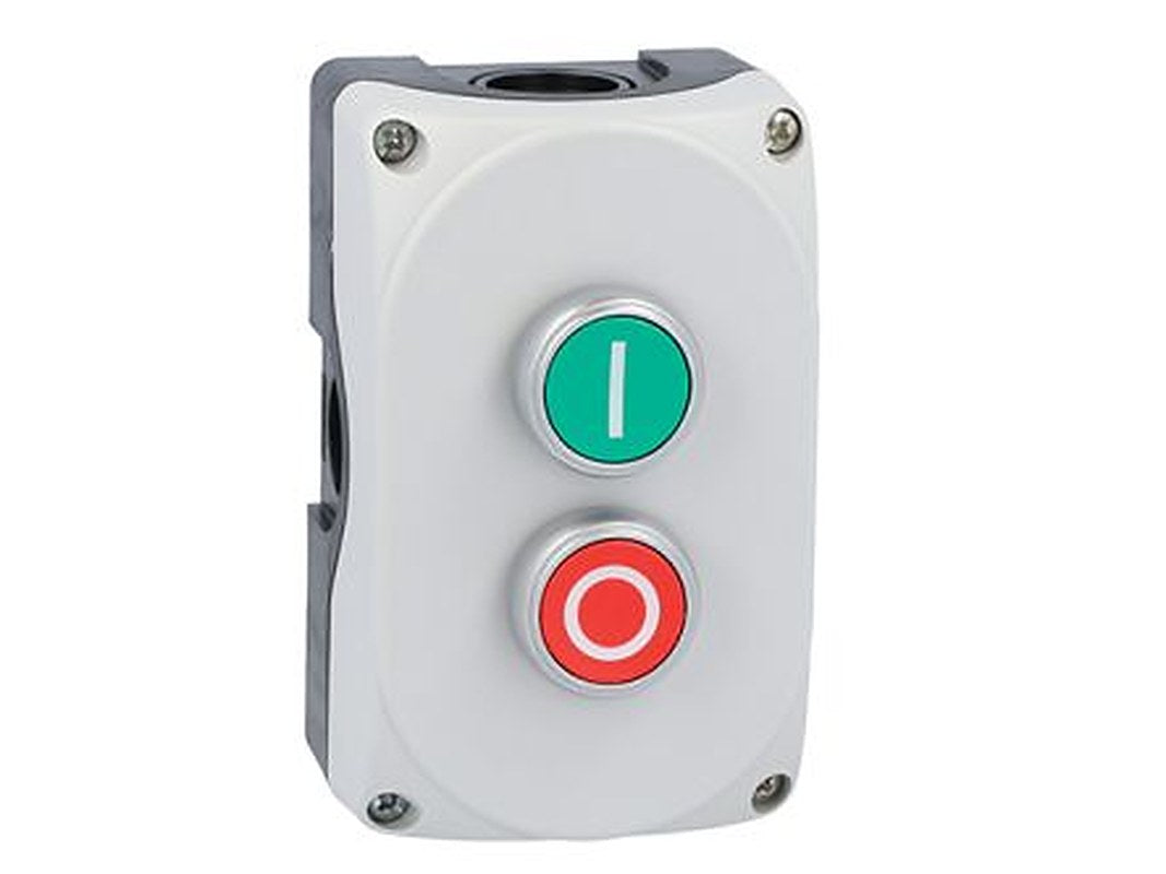 Lovato Control Station Switch - NC, NO, Polycarbonate, 1 Cutouts, Green, Red, IP66, IP67, IP69K