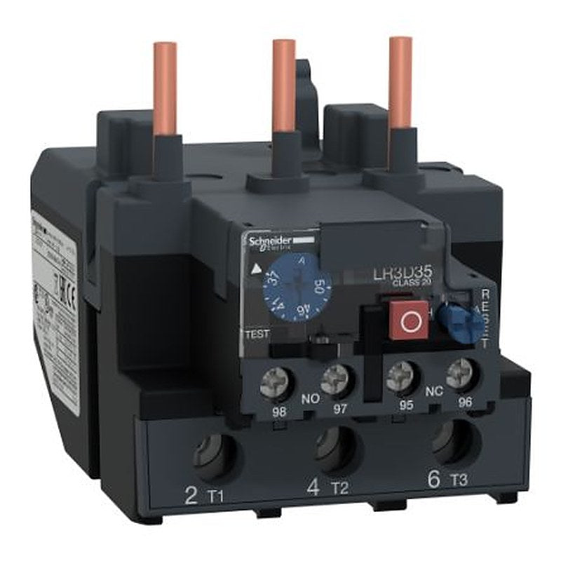 Schneider Electric, TeSyS LR Thermal Overload Relay 1 NO/1 NC, 37A, 50 A F.L.C, 5A Contact Rating