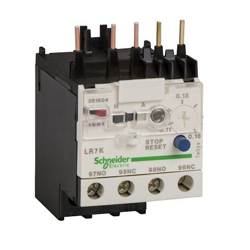 Schneider Electric, TeSyS LR Thermal Overload Relay 1 NO/1 NC, 3.7A, 5.5 A F.L.C, 6A Contact Rating, 2 W