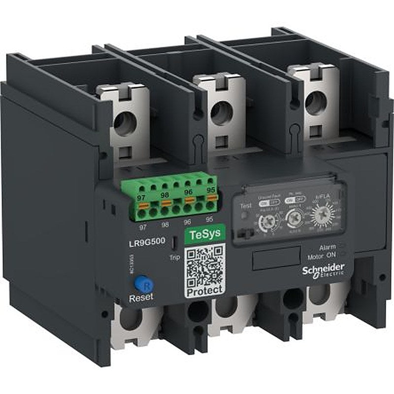 Schneider Electric, TeSyS LR Thermal Overload Relay 1 NO/1 NC, 125A, 500 A F.L.C, 125A, 500 A Contact Rating, 250V dc
