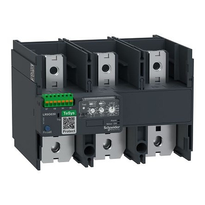 Schneider Electric, LR Thermal Overload Relay 1 NO/1 NC, 630A F.L.C, 5A Contact Rating, 500V ac 2P