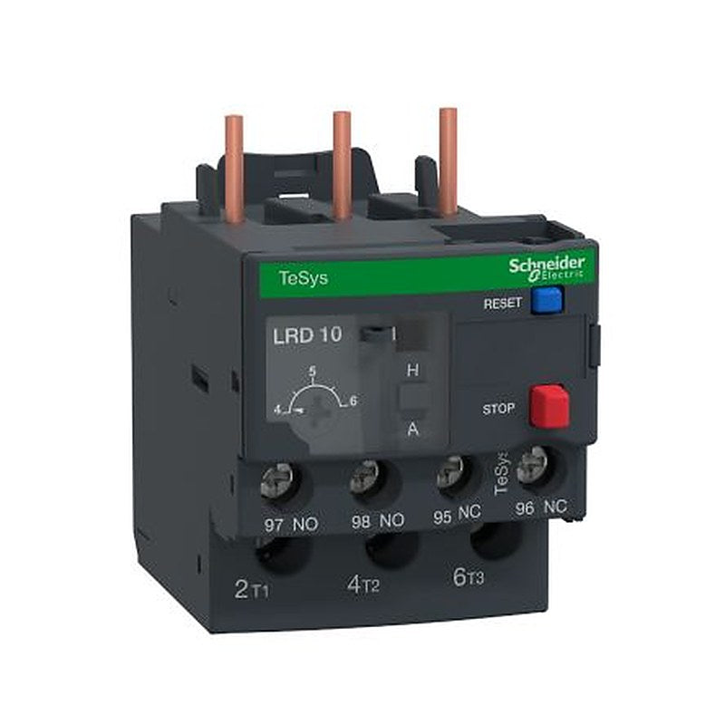 Schneider Electric, TeSyS LR Thermal Overload Relay 1 NO/1 NC, 4A, 6 A F.L.C, 5A Contact Rating
