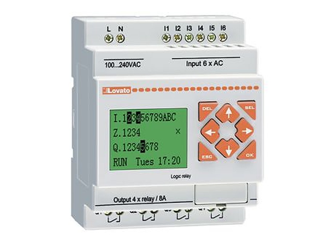Lovato LRD Series Logic Controller, Relay Output, 6-Input, Digital Input