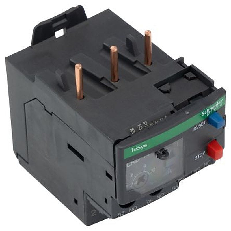 Schneider Electric, TeSyS LR Overload Relay 1 NO/1 NC, 10A, 7 A F.L.C, 10A Contact Rating, 4 kW 3