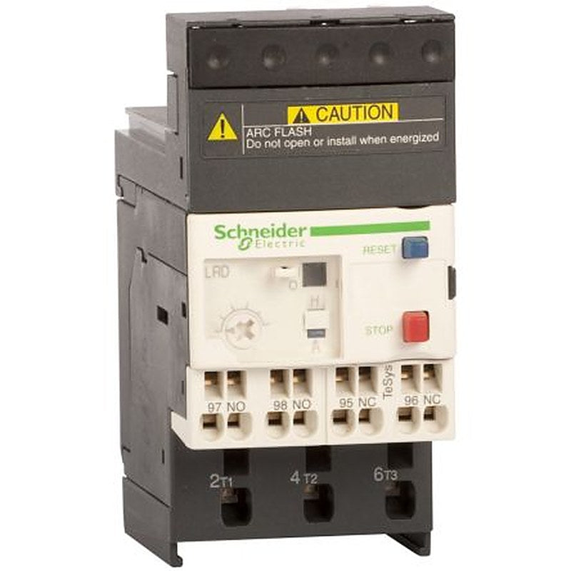 Schneider Electric, TeSyS LR Thermal Overload Relay 1 NO/1 NC, 10A, 7 A F.L.C, 5A Contact Rating