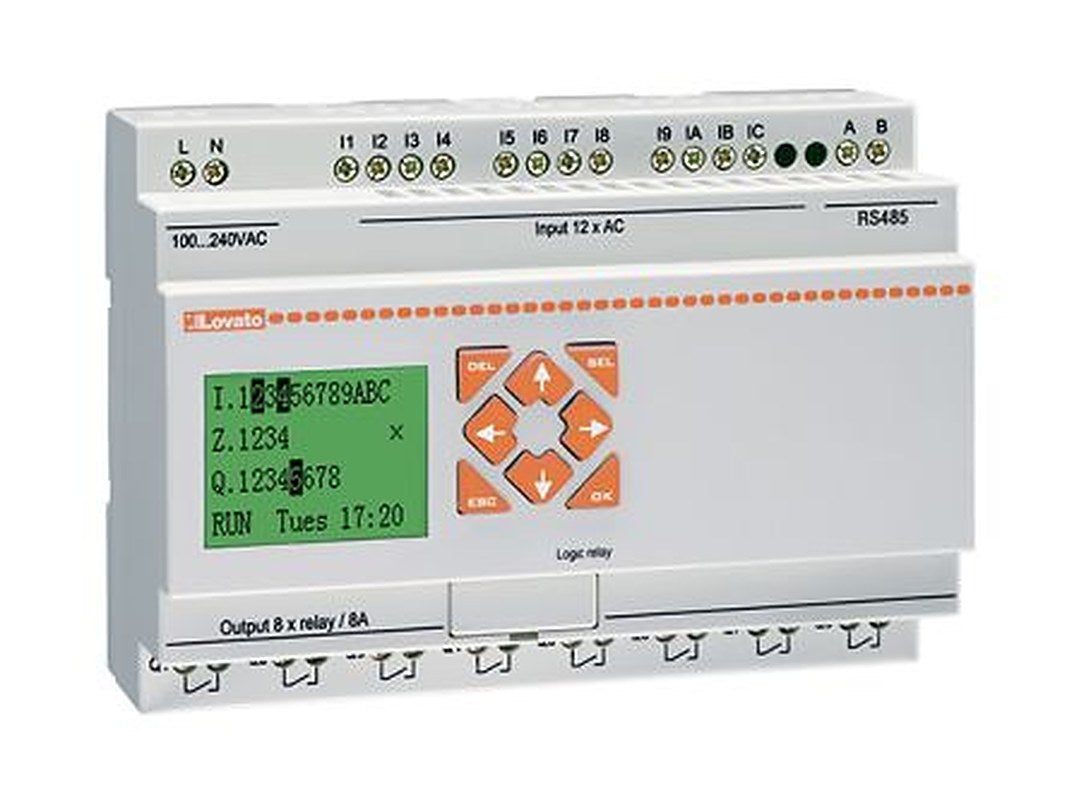 Lovato LRD Series Logic Controller, Relay Output, 12-Input, Digital Input
