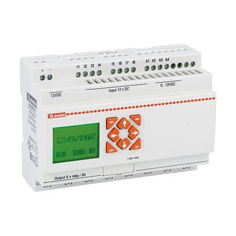 Lovato LRD Series Programmable Logic Controller, Relay Output, 12-Input, Analogue Input