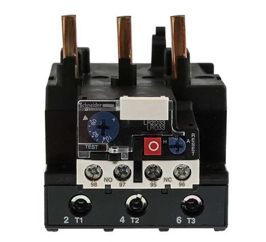 Schneider Electric, TeSyS LR Thermal Overload Relay 1 NO/1 NC, 104A, 80 A F.L.C, 104A Contact Rating, 45 kW 3