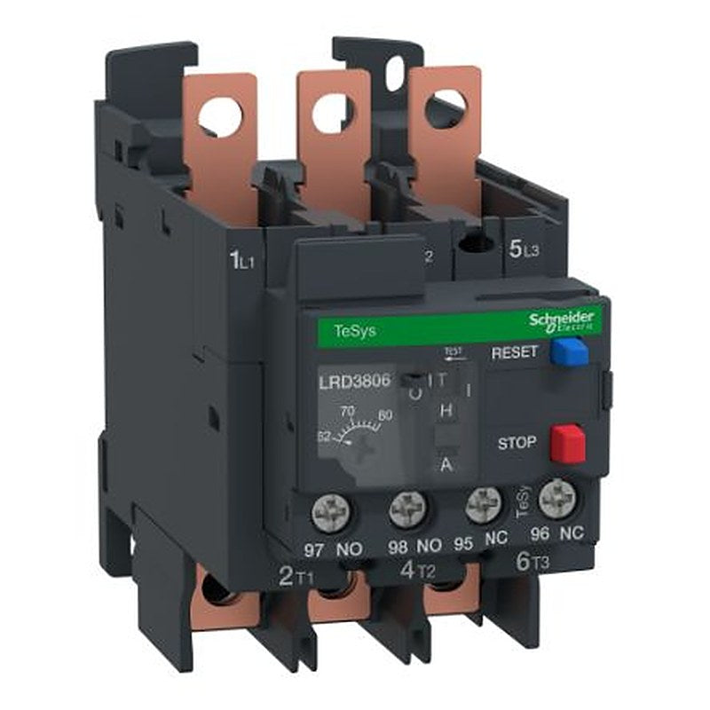 Schneider Electric, TeSyS LR Thermal Overload Relay 1 NO/1 NC, 62A, 80 A F.L.C