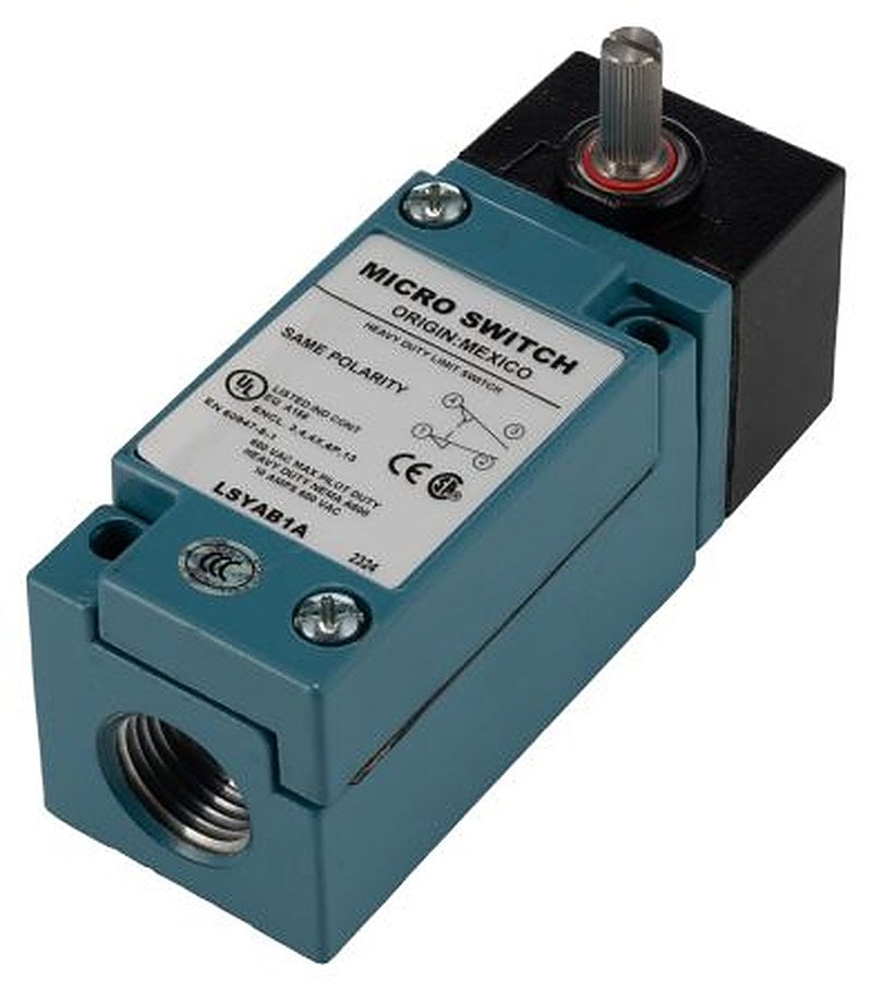 Honeywell HDLS Series Roller Lever Limit Switch, SPDT, IP67, Die Cast Zinc Epoxy Coated Housing, 600V
