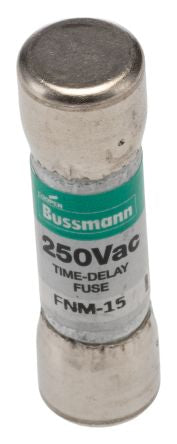 Eaton 15A T Melamine Cartridge Fuse, 10 x 38 mm