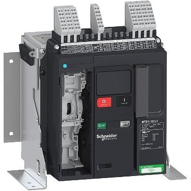 Circuit breaker frame, MasterPact MTZ1 10L1 fixed for MicroLogic X, 1000A, 150kA/415VAC (Icu), 3P (Circuit breaker frame MasterPact MTZ1 10L1 fixed for MicroLogic X) is a Schneider Electric product. Designed for reliable performance and long service life. Available across Iraq — contact us for pricing and delivery options.