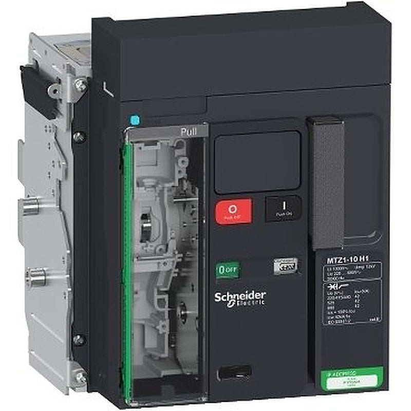 Circuit breaker frame, MasterPact MTZ1 10H1 drawout for MicroLogic X, 1000A, 42kA/415VAC (Icu), 3P (Circuit breaker frame MasterPact MTZ1 10H1 drawout for MicroLogic X) is a Schneider Electric product. Designed for reliable performance and long service life. Available across Iraq — contact us for pricing and delivery options.