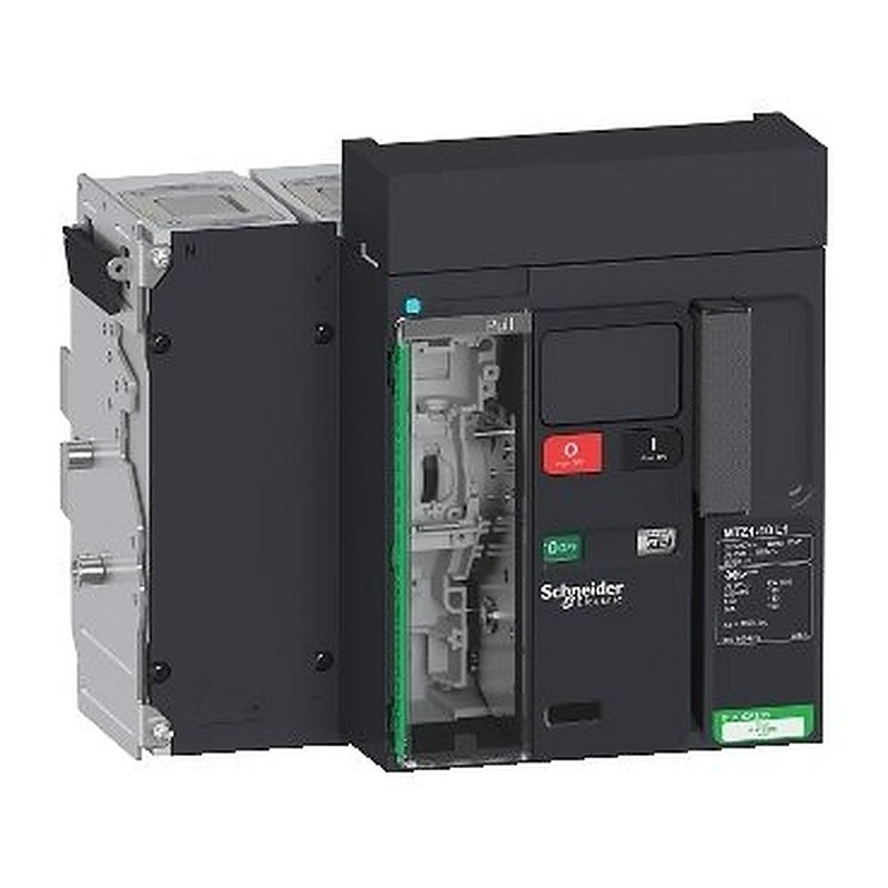 Circuit breaker frame, MasterPact MTZ1 10L1 drawout for MicroLogic X, 1000A, 150kA/415VAC (Icu), 4P (Circuit breaker frame MasterPact MTZ1 10L1 drawout for MicroLogic X) is a Schneider Electric product. Designed for reliable performance and long service life. Available across Iraq — contact us for pricing and delivery options.