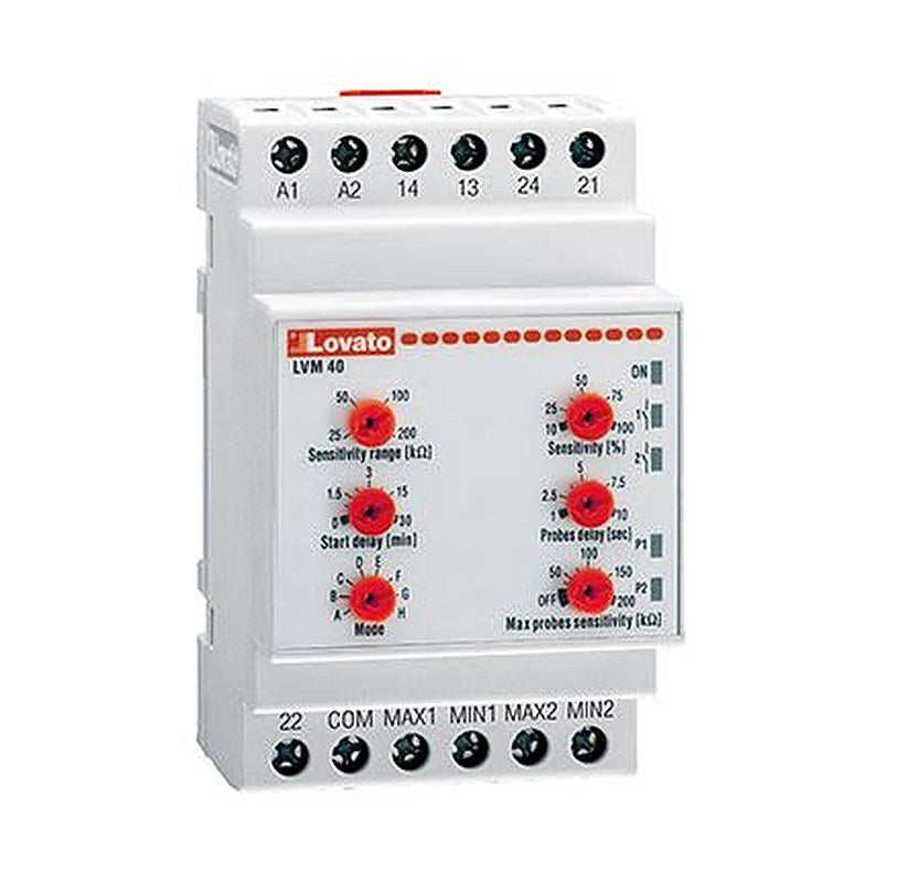 Lovato Monitoring Relay, DIN Rail, 220V ac, 240 V ac